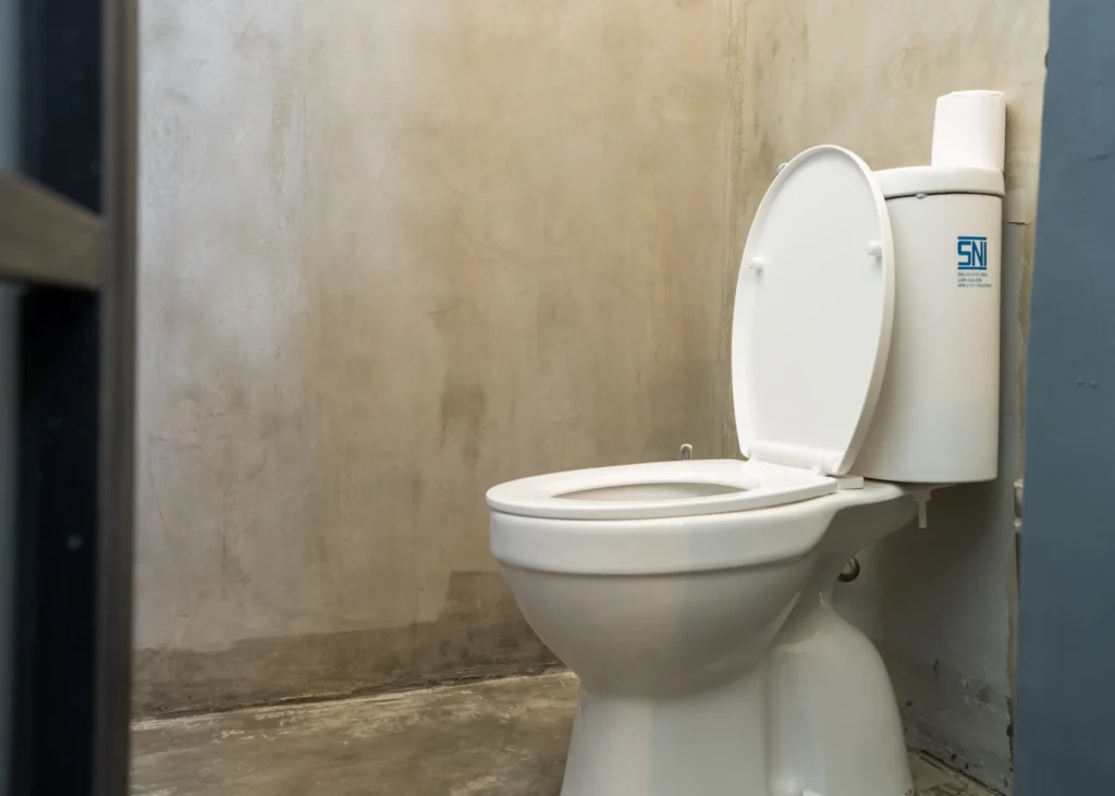 Shared dorm bathroom at Iron Wave Uluwatu surf hostel — photo 4