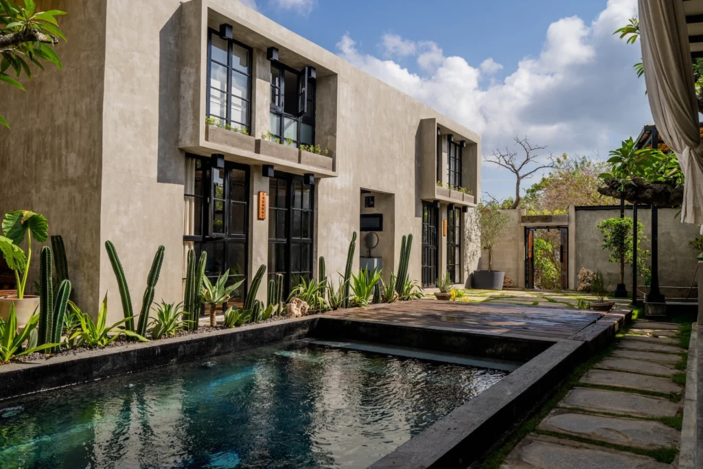 Exterior of Iron Wave Uluwatu surf hostel on the Bukit Peninsula, Bali — photo 2